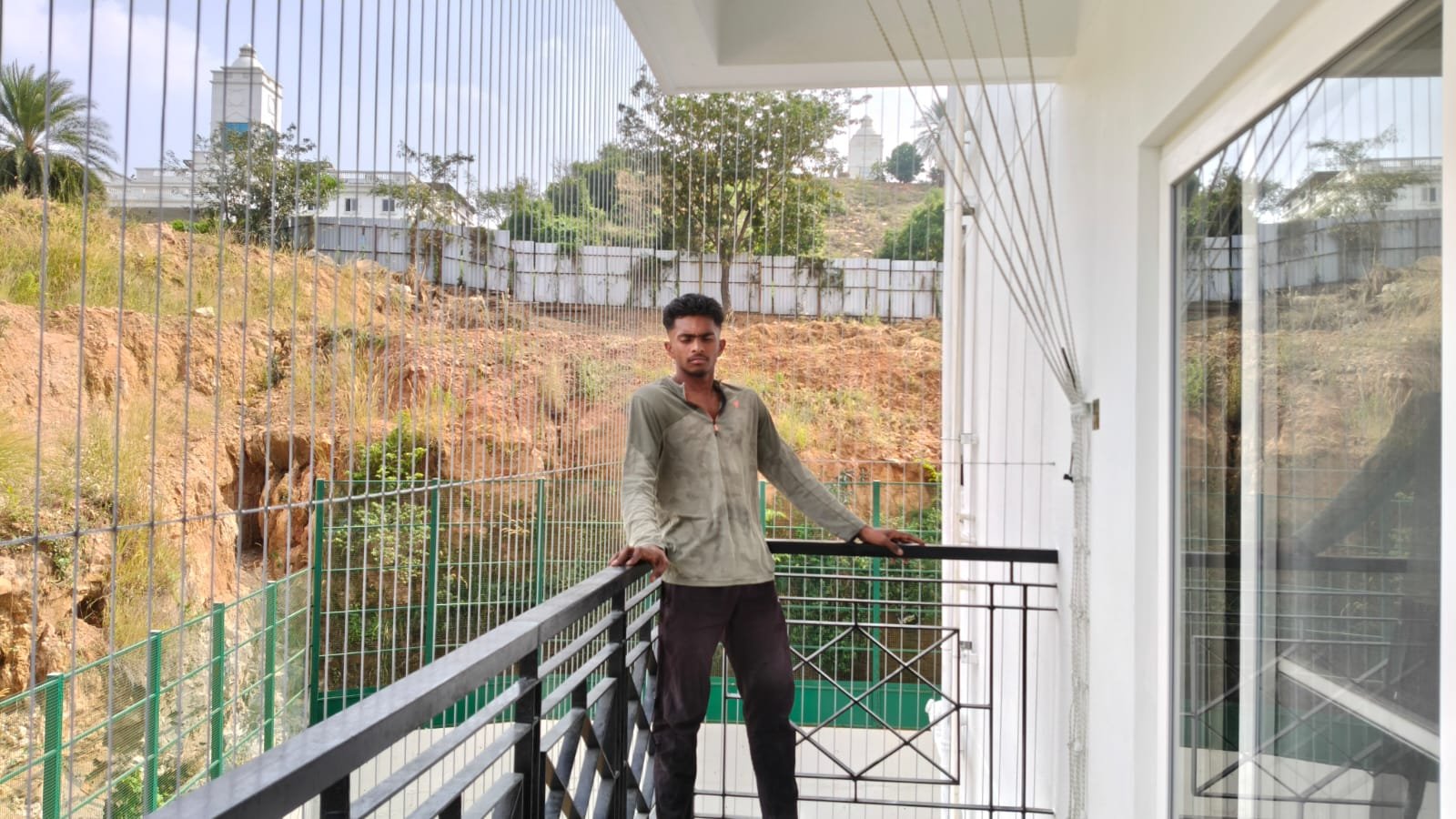 Balcony Invisible Grill Installation Chennai