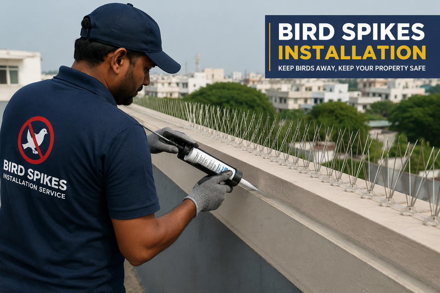 Building Ledge Bird Spikes Chennai